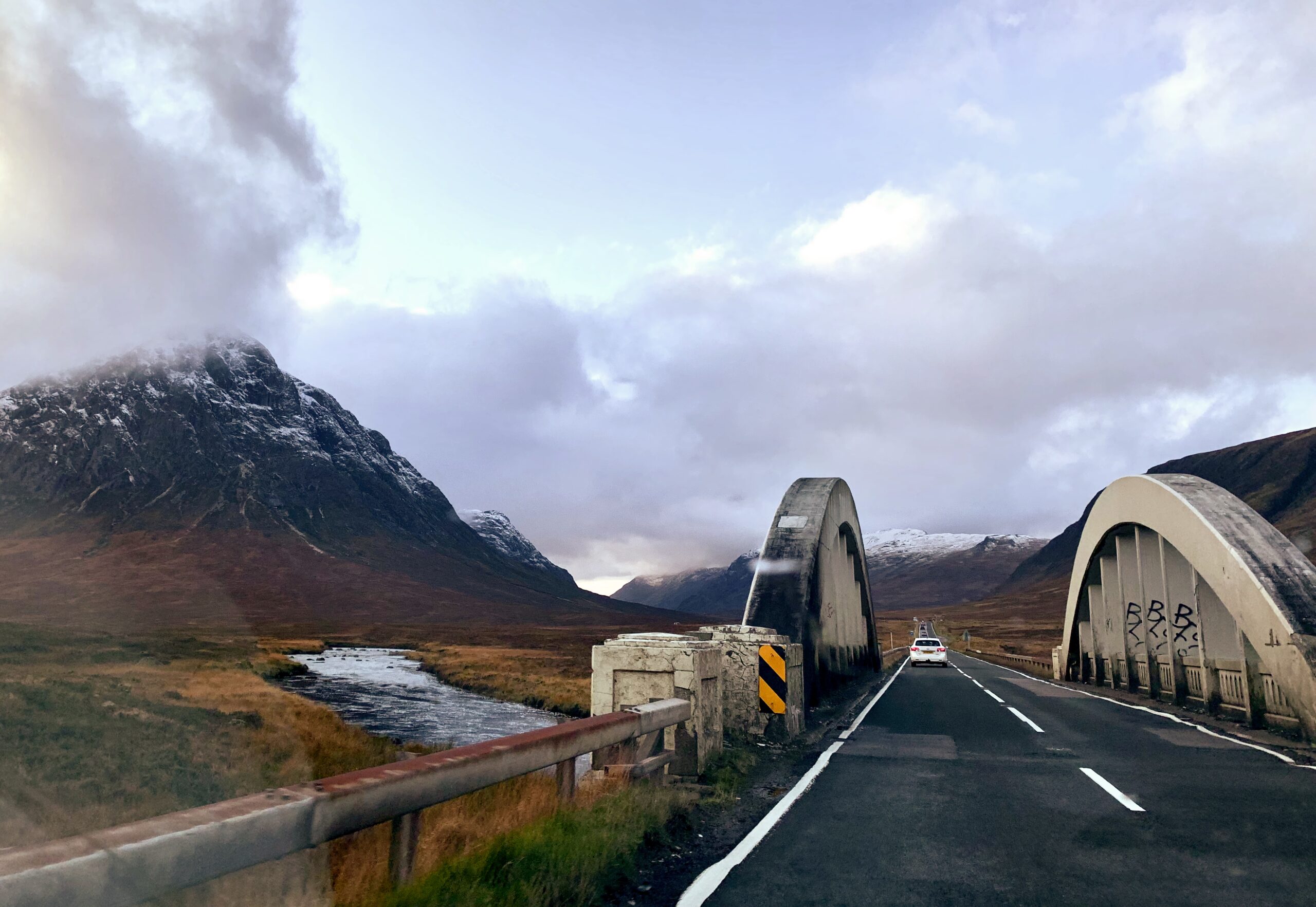 Autumn colours on the trees in Glencoe